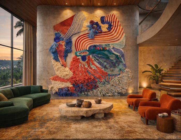 hanging art installation